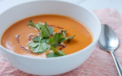 Cold Curried Carrot and Coconut Milk Soup