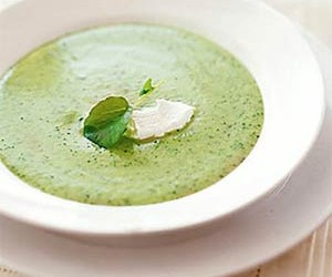 Watercress Soup with Shiitake Mushrooms