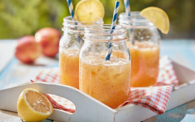 Ginger-peach Lemon Spritzer