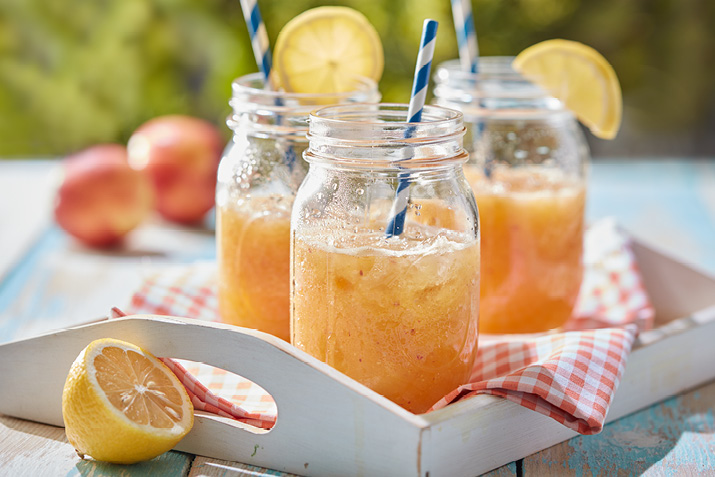 Ginger-peach Lemon Spritzer