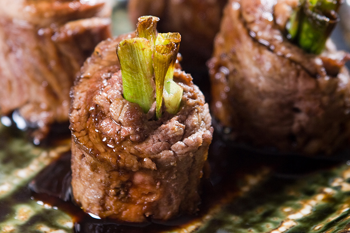 Beef and Scallion Rolls