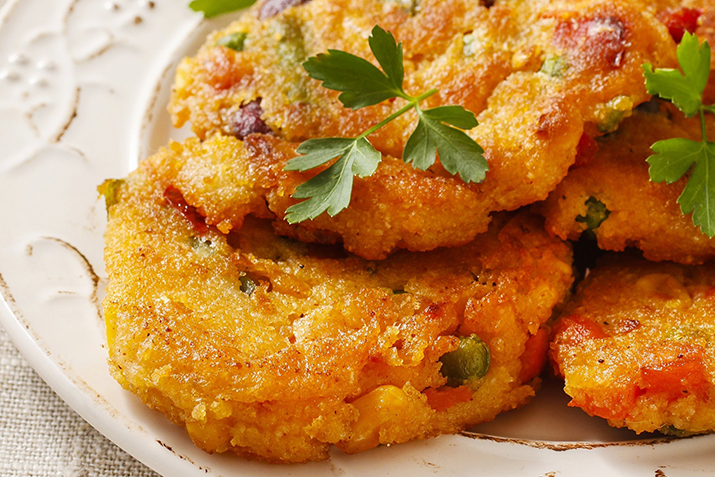 Corn Cakes with Avocado