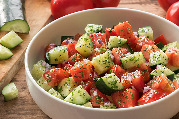 Mediterranean Cucumber Tomato Salad