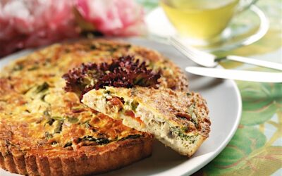 Asparagus and Bell Pepper Quiche