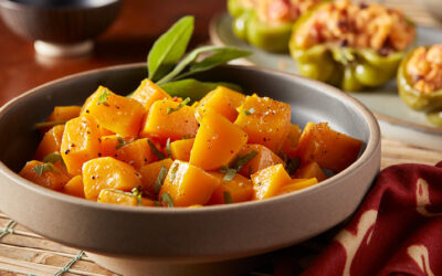 Lemon-sage Foil-grilled Squash