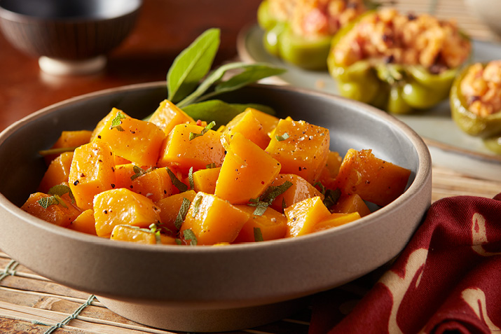 Lemon-sage Foil-grilled Squash