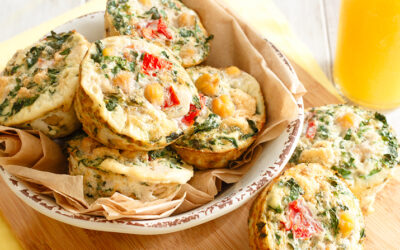 Kale and Chickpea Mini Frittatas