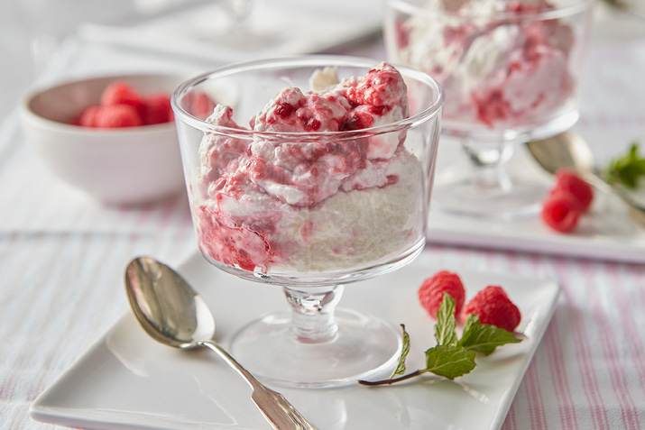 White Chocolate Raspberry Mousse