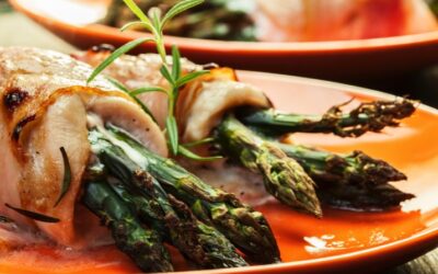 Chicken and Asparagus Roulade