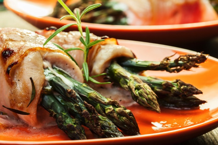 Chicken and Asparagus Roulade