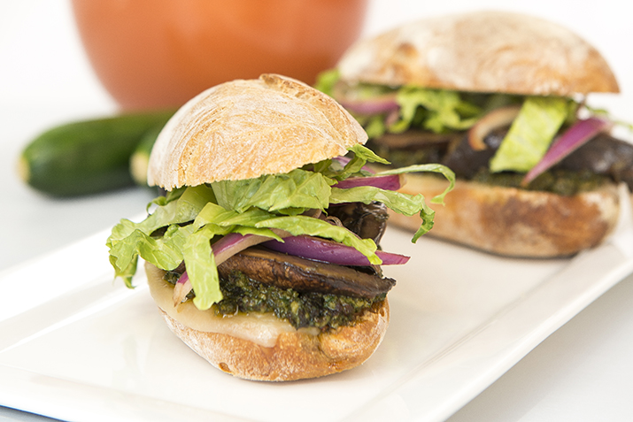 Marinated Portobello Mushroom Sandwiches