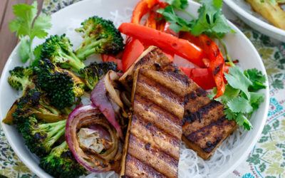 Smoky Grilled Tofu and Broccoli