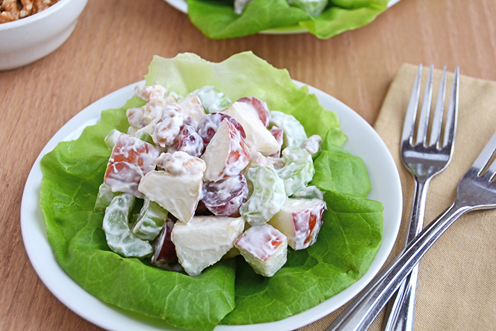 Waldorf Salad with Yogurt and Honey