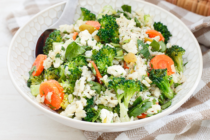 Brown Rice Broccoli Salad