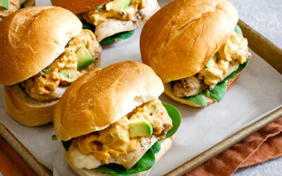 Avocado Hummus Chicken Sliders