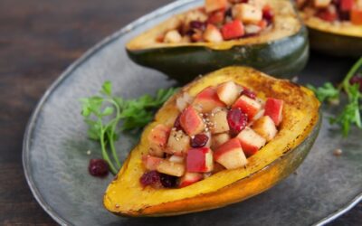 Cinnamon Apple Stuffed Squash