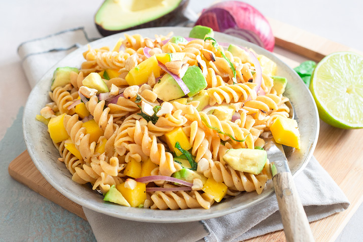 Mango Avocado Pasta Salad