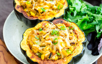 Wild Rice Stuffed Squash