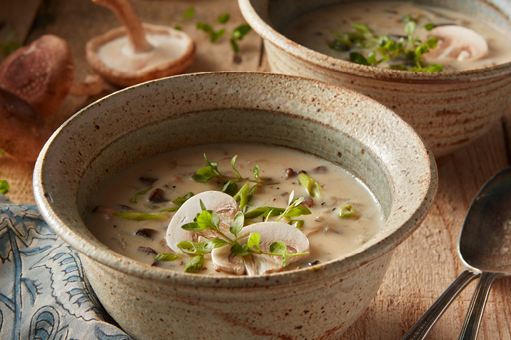 Creamy Roasted Mushroom Soup