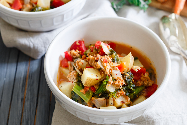 Sausage, Kale and Potato Soup