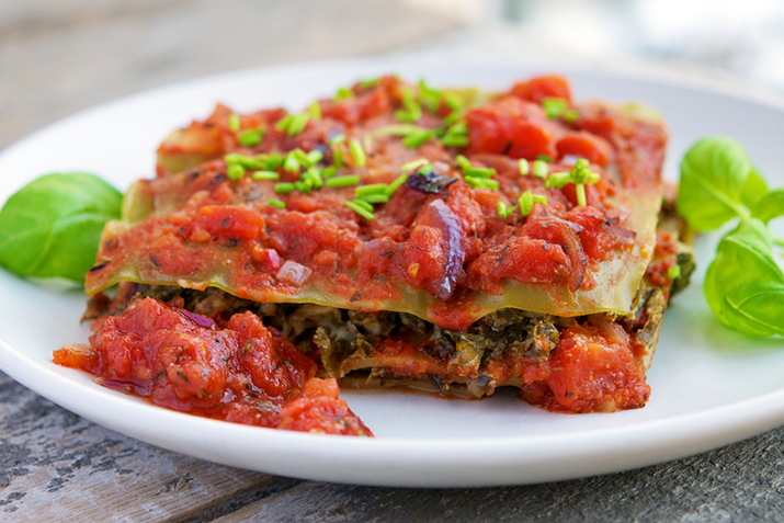 Tofu-Kale Lasagna