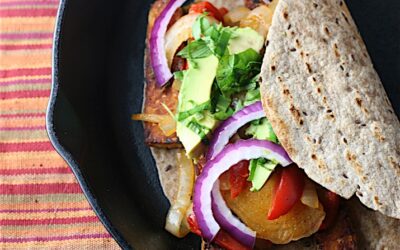 Tempeh Fajitas with Avocado