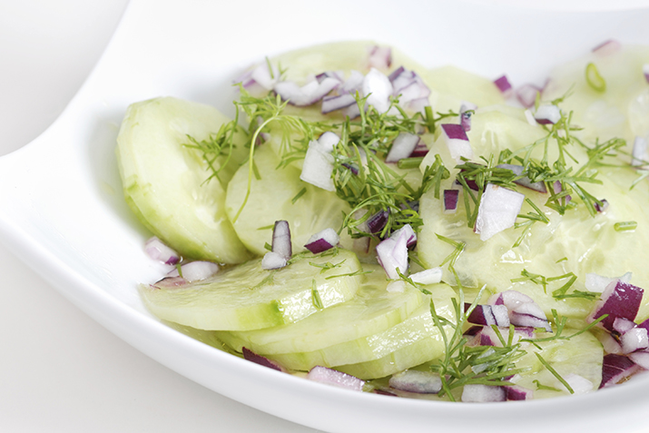 Marinated Greek Cucumber Salad