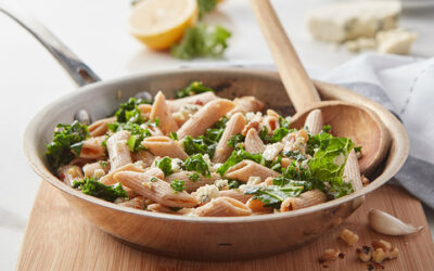 Penne with Kale, Gorgonzola and Walnuts