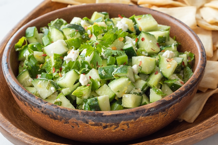 Cucumber Salsa with Feta