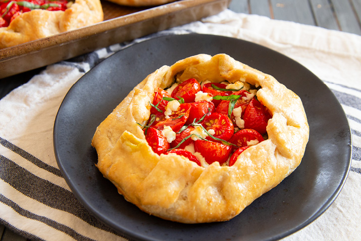 Cherry Tomato and Pesto Galettes