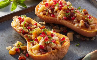 Apple- and Date-stuffed Butternut Squash