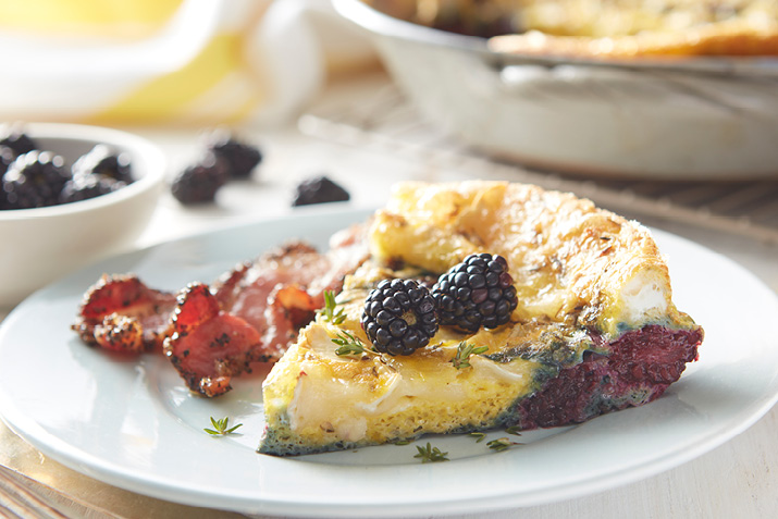 Blackberry and Brie Frittata