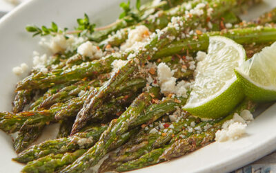 Zesty Broiled Asparagus with Cotija