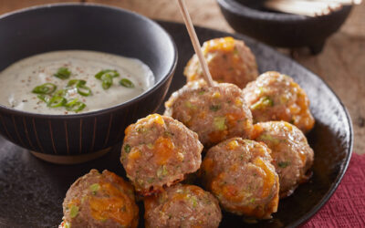 Broccoli Cheddar Turkey Meatballs