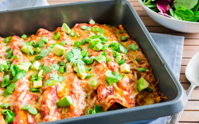 Quick Black Bean Enchiladas