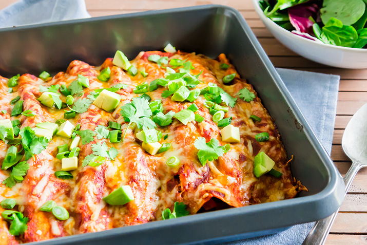 Quick Black Bean Enchiladas