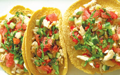 Fish Tacos with Grapefruit Salsa
