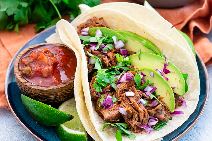Slow Cooker Orange Chipotle Beef Tacos