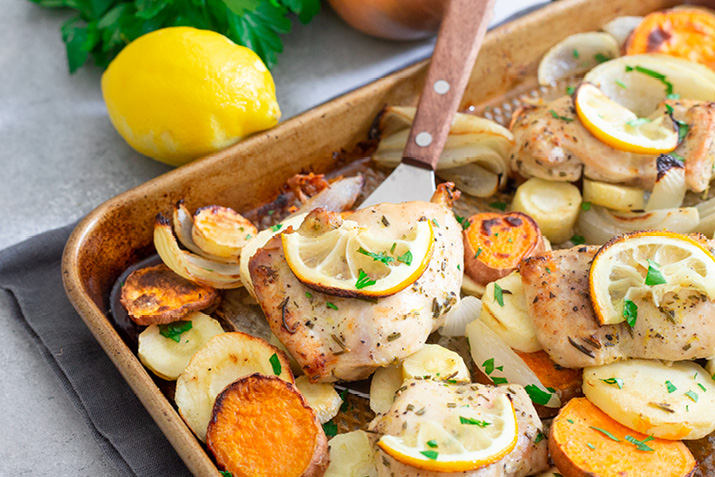 One Pan Lemon Chicken