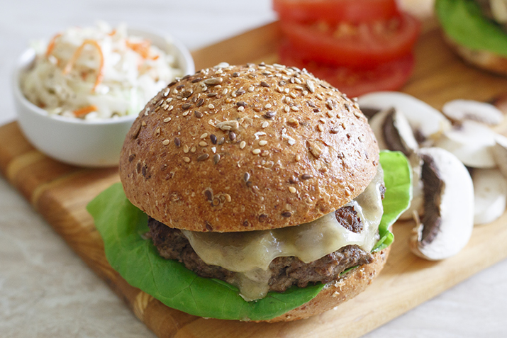 Mushroom Swiss Burgers