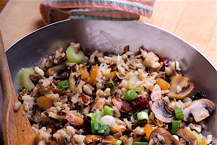 Wild Rice Cranberry Apple Pilaf