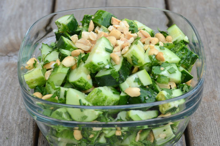 Thai Cucumber Salad with Peanuts