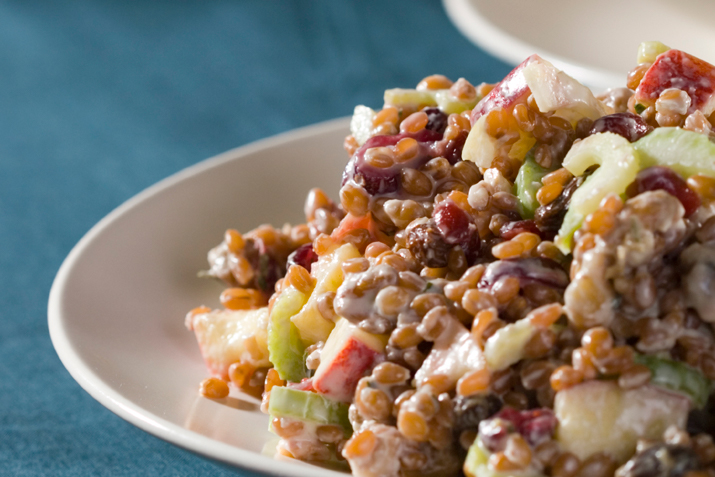 Wheatberry and Apple Salad