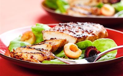 Grilled Chicken with Cherry Chutney