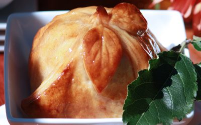 Apple Dumplings with Cider-Cinnamon Sauce